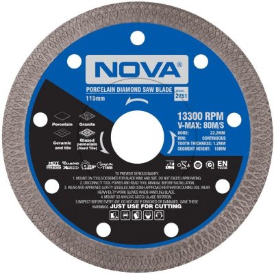 صفحه برش الماسه پرسلان بر توربو 230 نووا مدل 2755